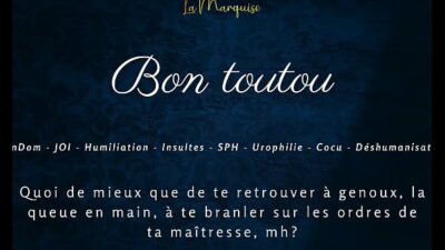 Bon toutou – French audio porn joi femdom